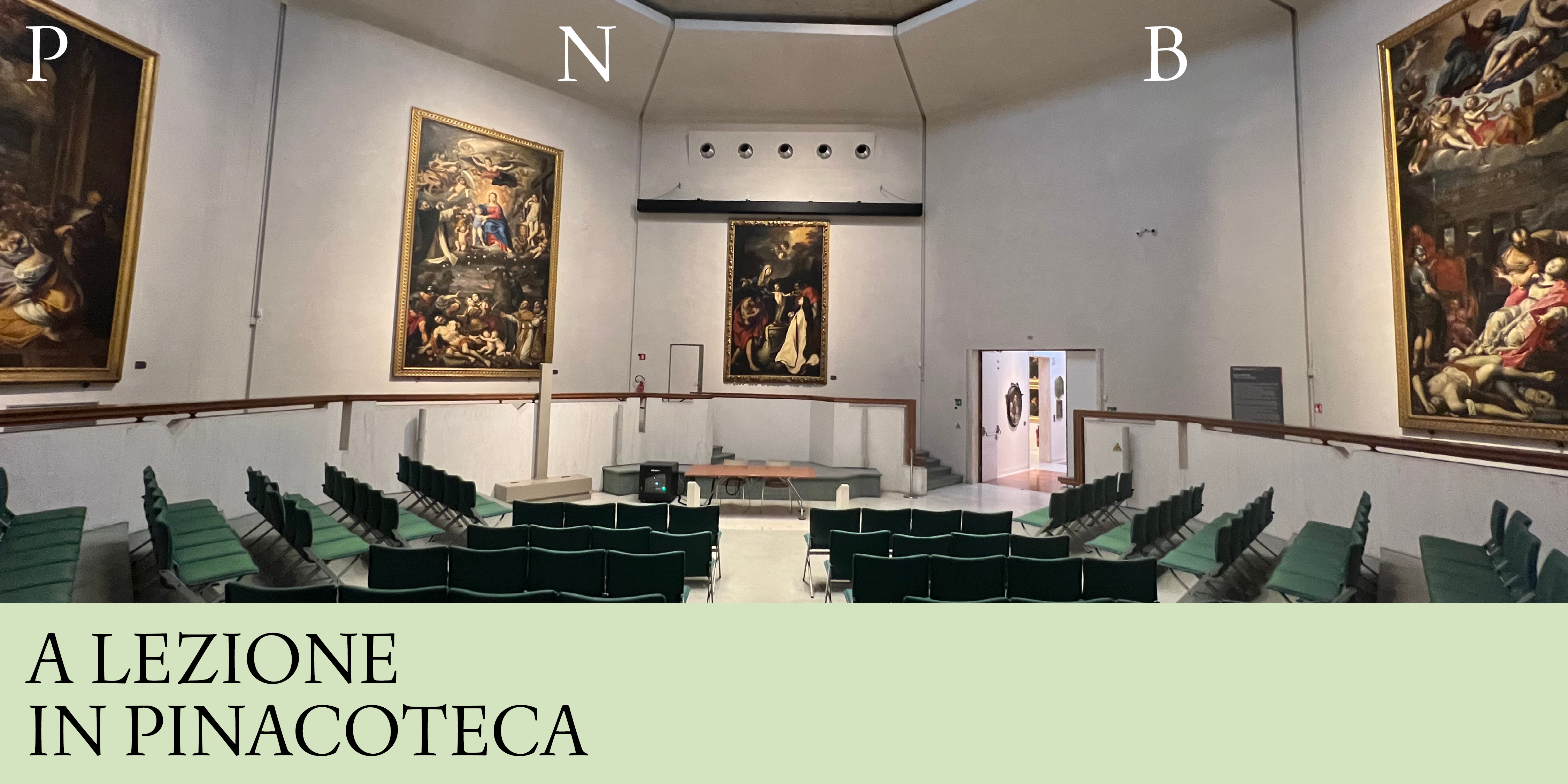 A lezione in Pinacoteca